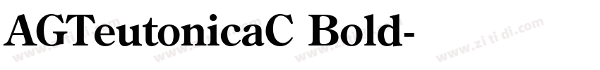 AGTeutonicaC Bold字体转换